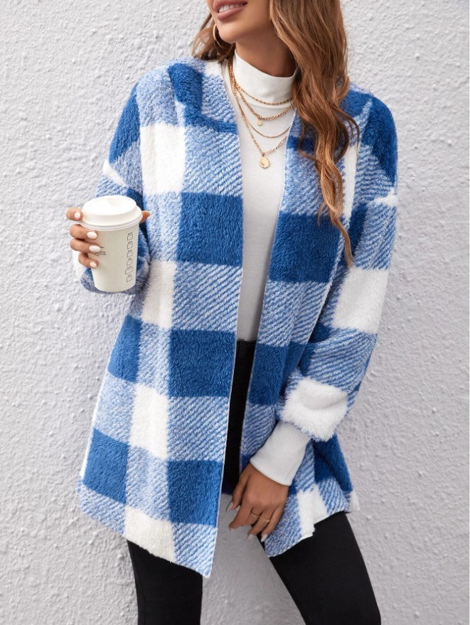 Cardigan Plaid Douceur