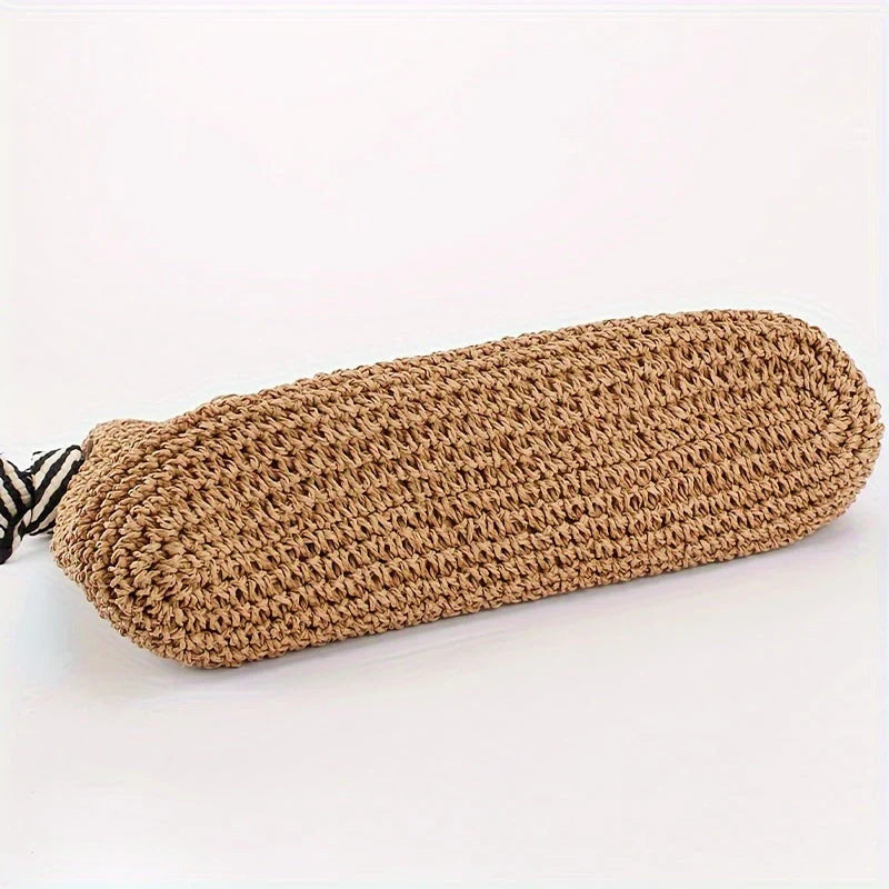 Cabas en paille naturel