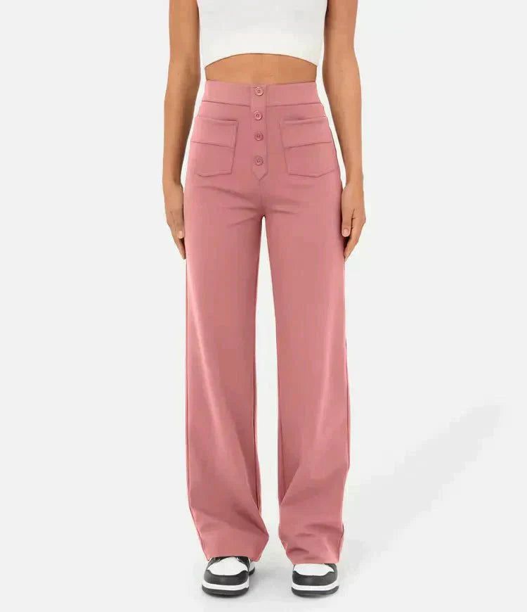 Élégance FlexiTaille – Pantalon Décontracté Haute Performance