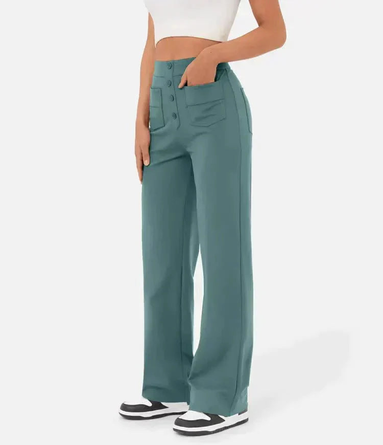 Élégance FlexiTaille – Pantalon Décontracté Haute Performance