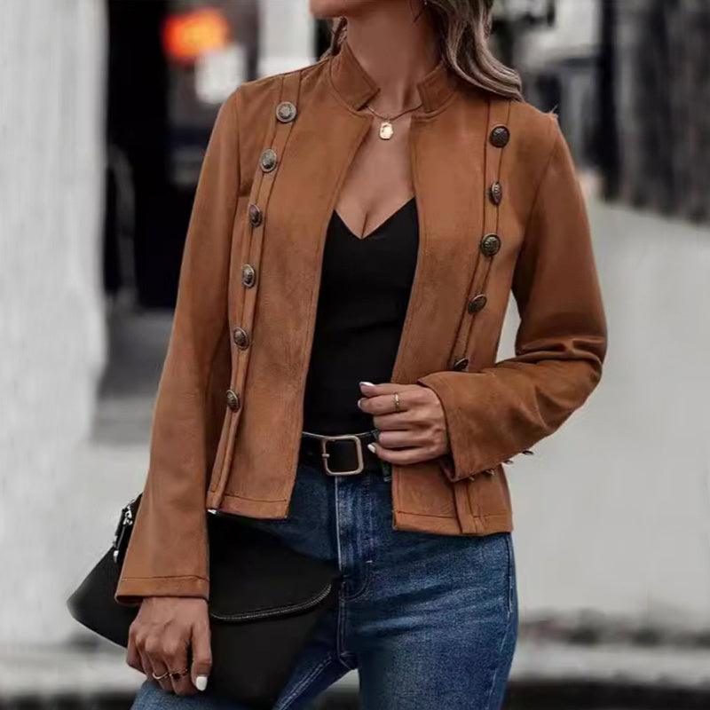 Veste Courte Suédine Femme