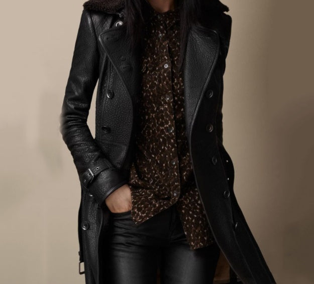 Manteau Elyana – Cuir Élégant
