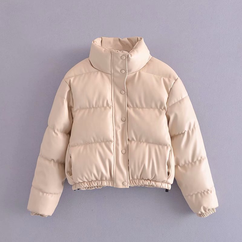 Parka Femme Rembourrée PU