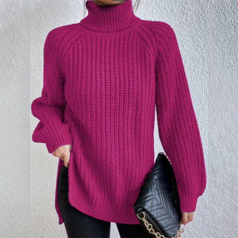 Pull Laine – Col Haut Élégant