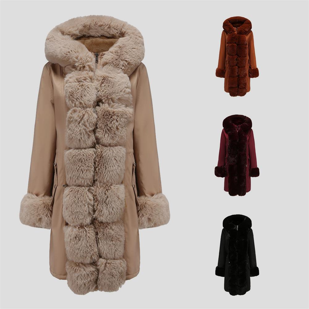 Parka Matelassée Fourrure Détachable