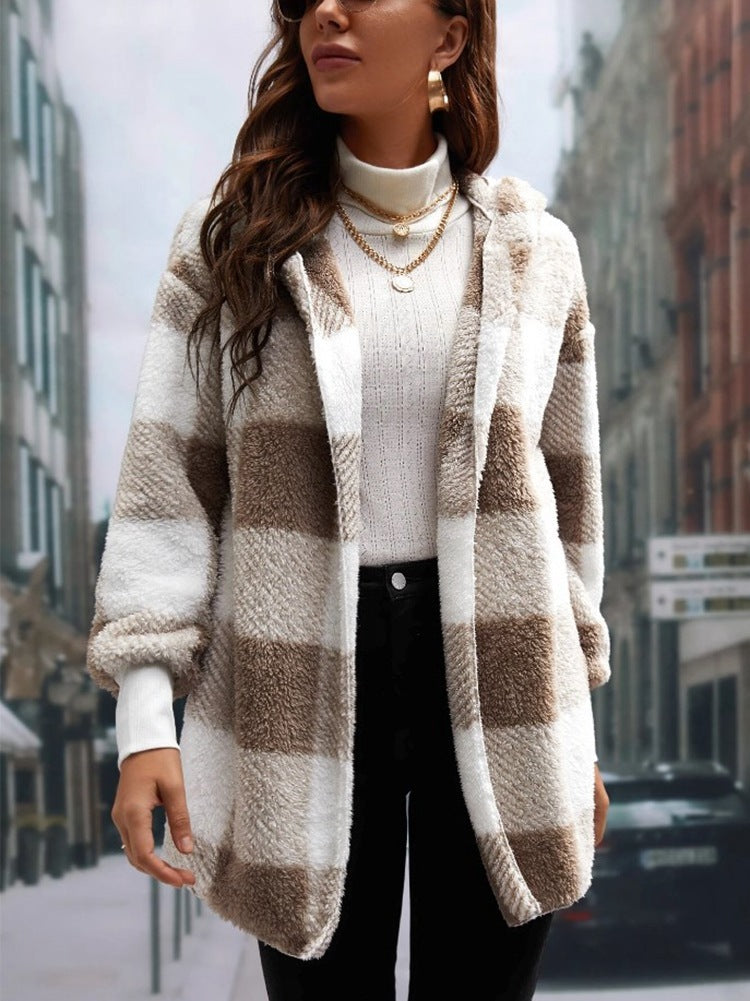 Cardigan Plaid Douceur