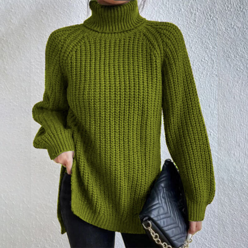 Pull Laine – Col Haut Élégant