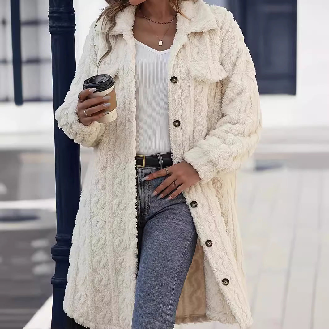 Manteau Long Peluche