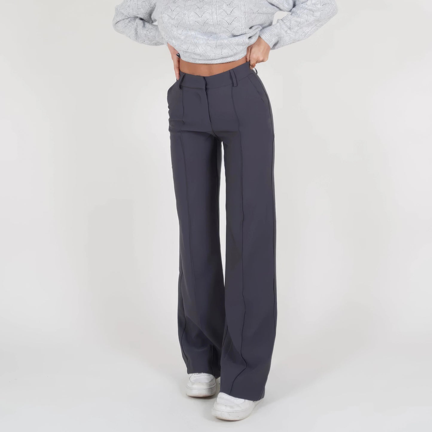Palazzo Élégance Pauline – Pantalon Large Taille Haute
