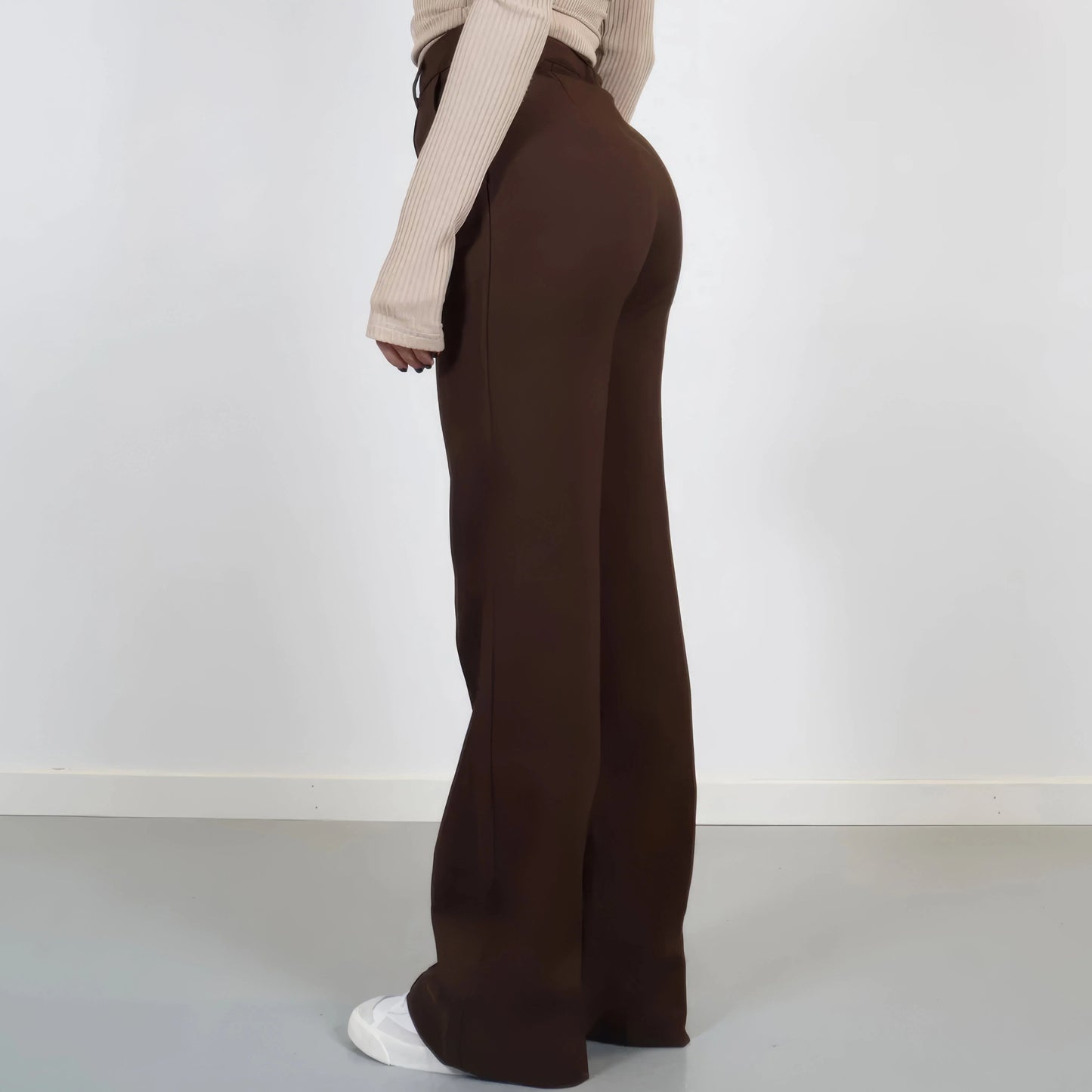 Palazzo Élégance Pauline – Pantalon Large Taille Haute