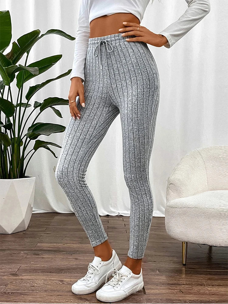 Legging Côtelé Taille Haute Confort & Style