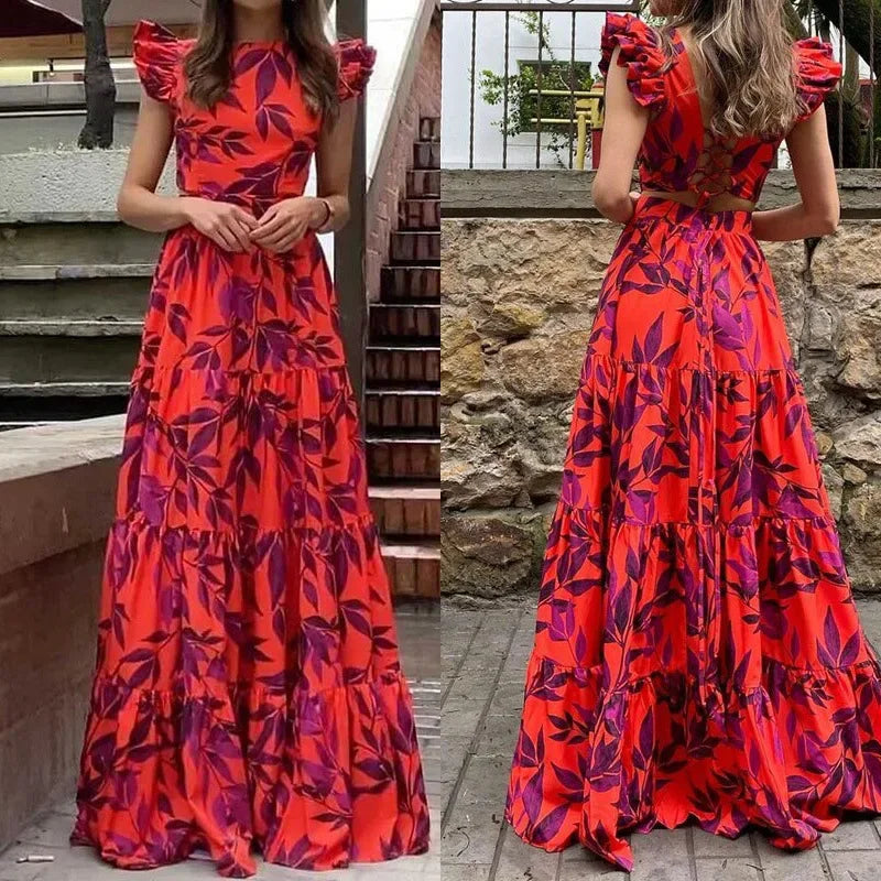Camila – Robe Maxi Fleurie Printemps/Été