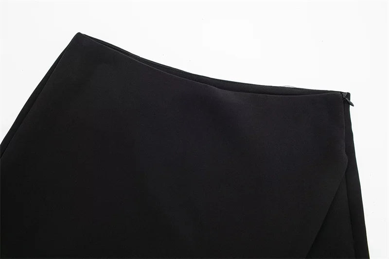 TRAF | Jupe-Short Asymétrique Taille Haute