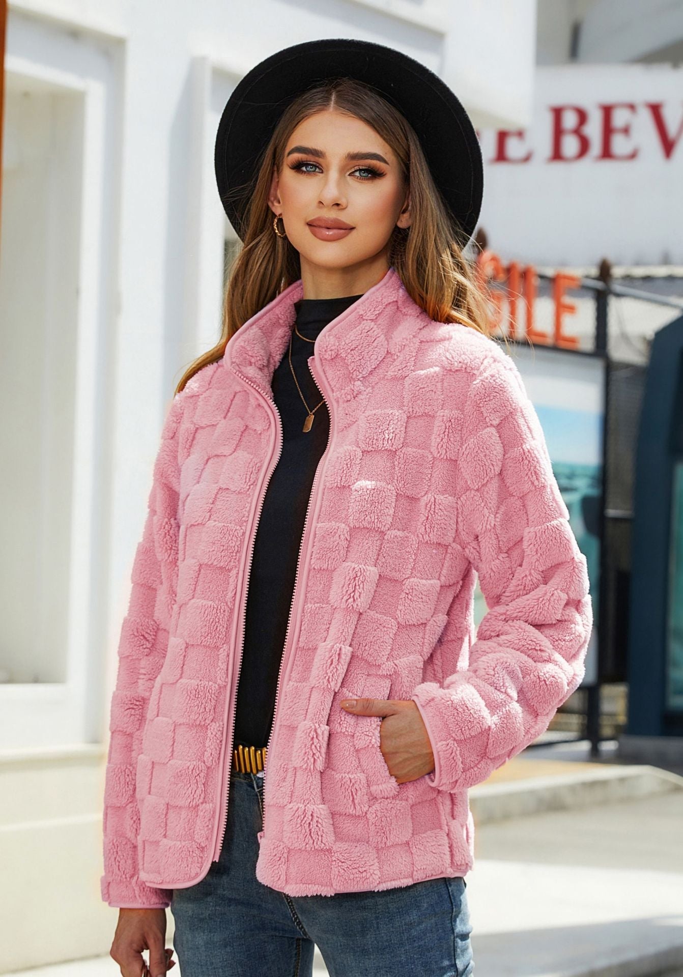 Veste Polaire Carreaux
