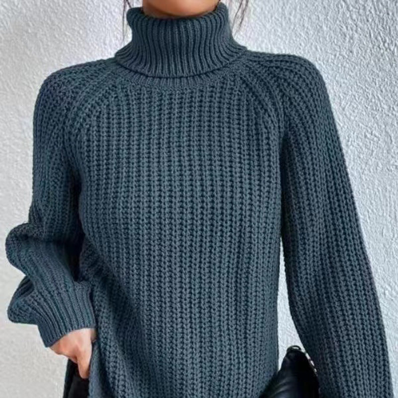 Pull Laine – Col Haut Élégant