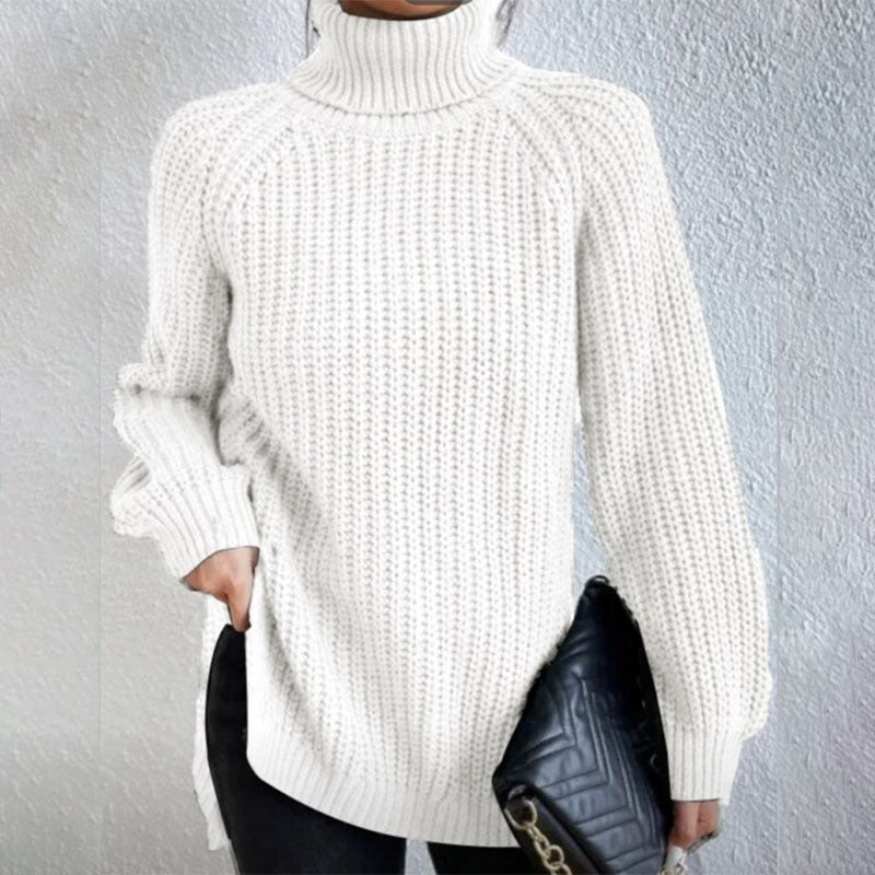 Pull Laine – Col Haut Élégant