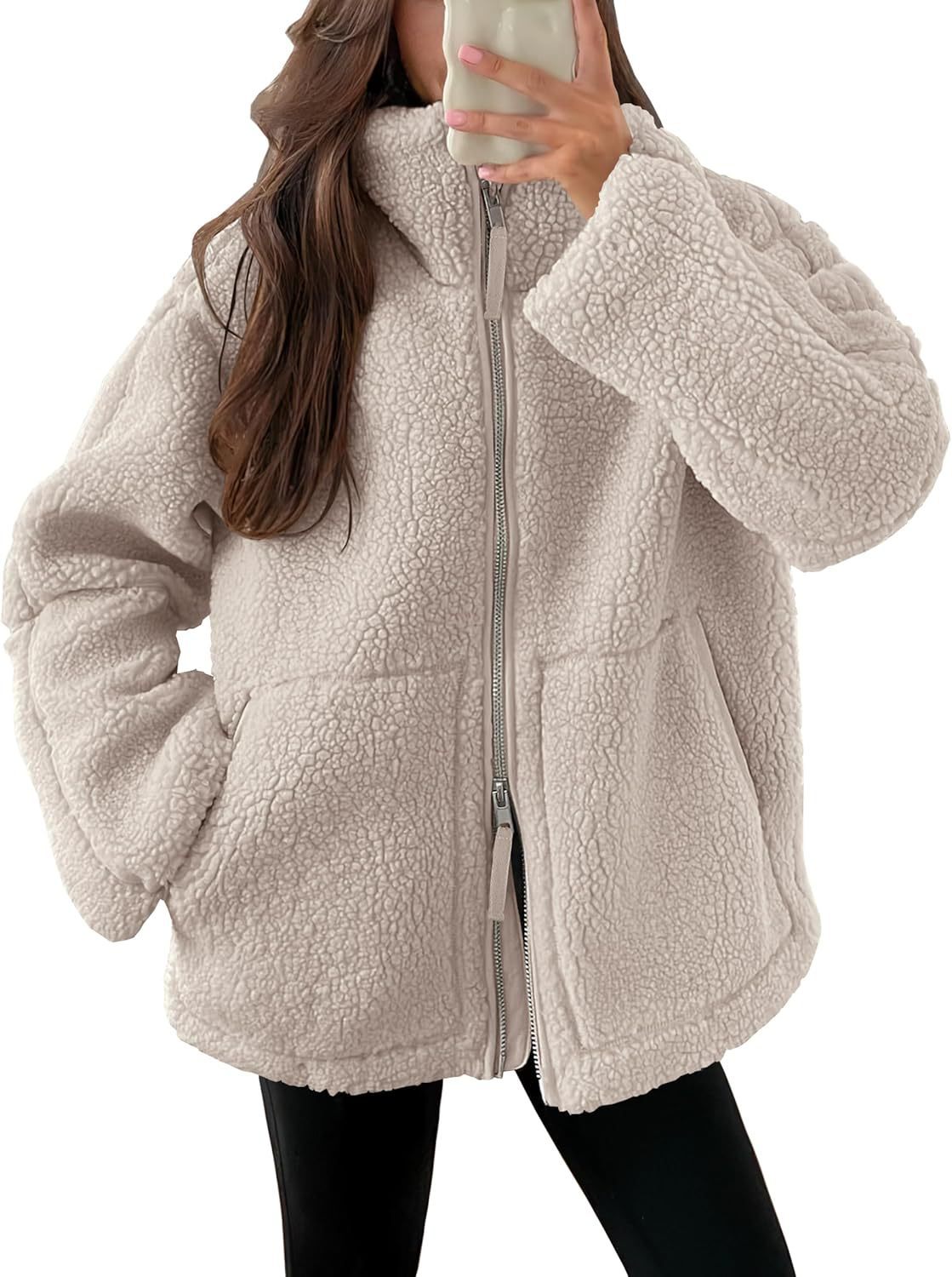 Veste Zip Laine Mélangée