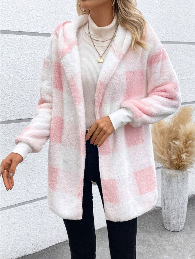 Cardigan Plaid Douceur