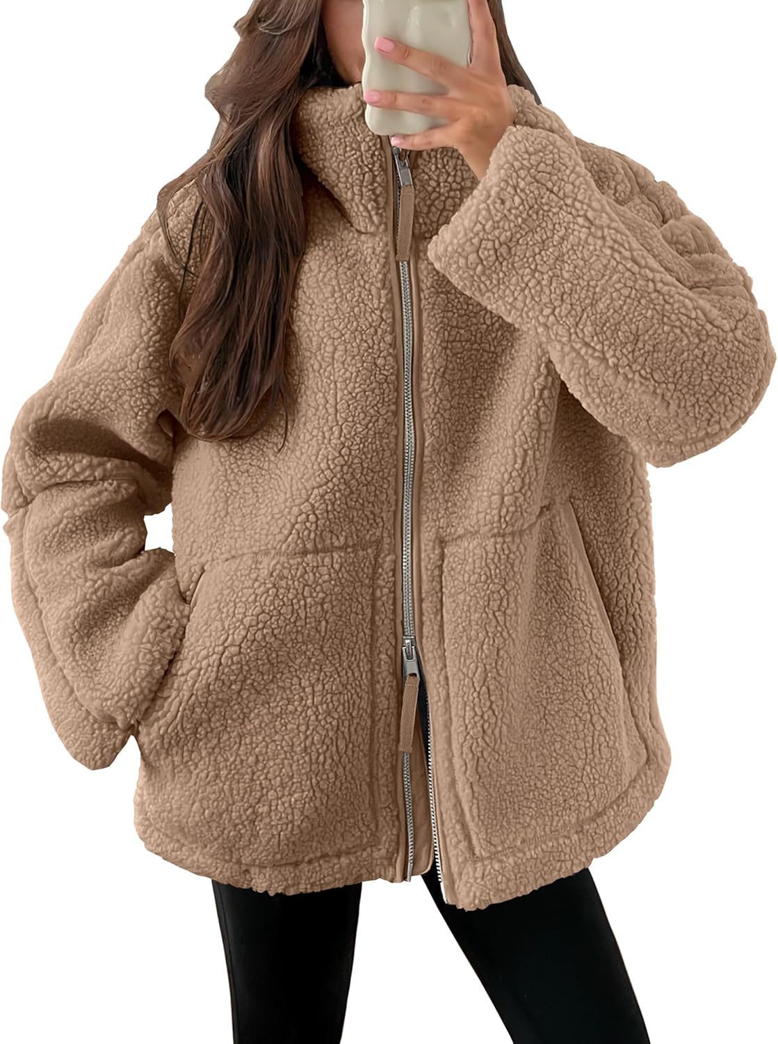 Veste Zip Laine Mélangée