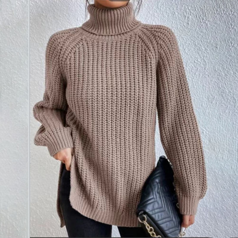 Pull Laine – Col Haut Élégant