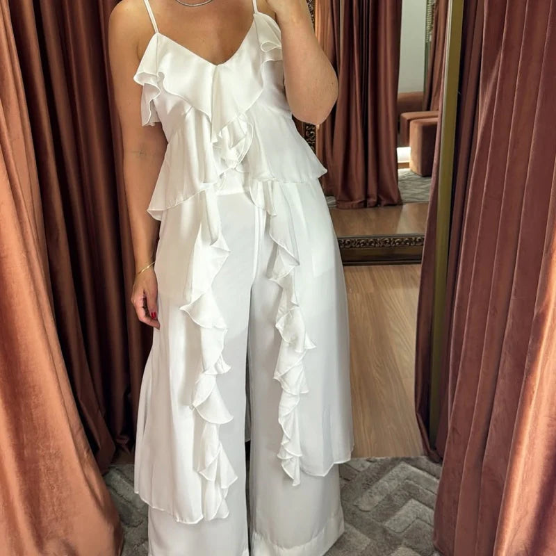Viva Volant – Ensemble Robe à Volants & Pantalon Flowy
