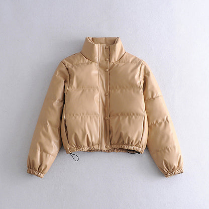 Parka Femme Rembourrée PU
