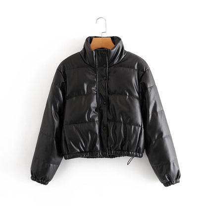 Parka Femme Rembourrée PU