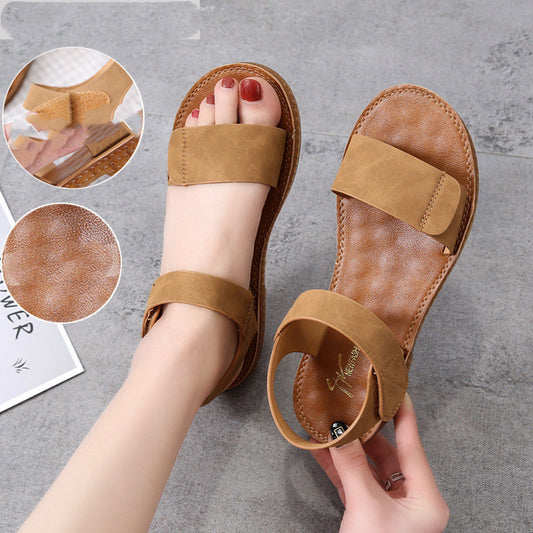 Sandales Cuir Véritable