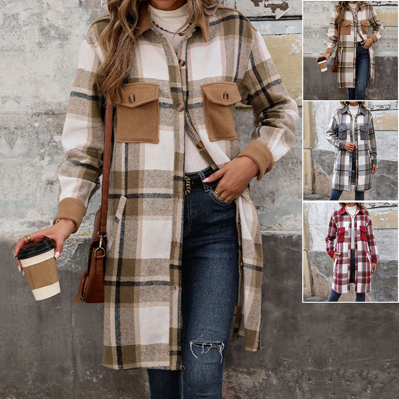 Manteau Carreaux Hivernal