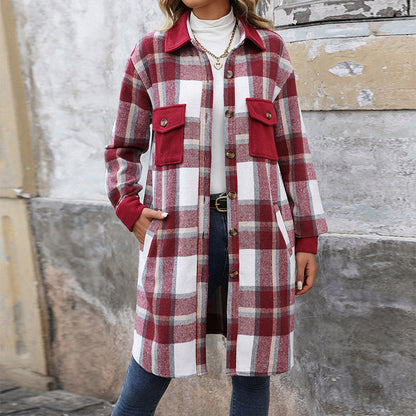 Manteau Carreaux Hivernal