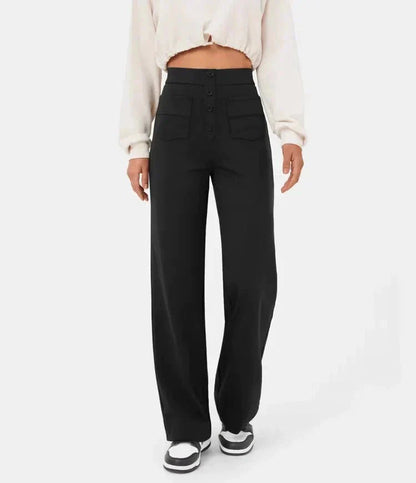 Élégance FlexiTaille – Pantalon Décontracté Haute Performance