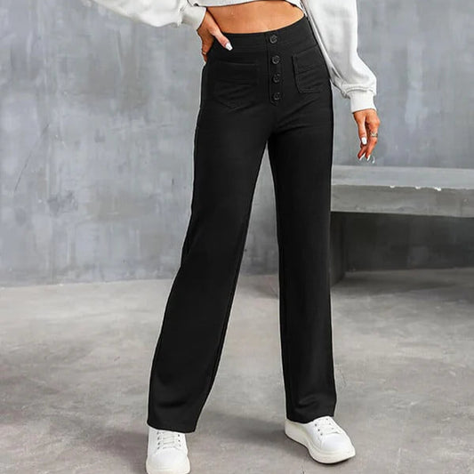 Élégance FlexiTaille – Pantalon Décontracté Haute Performance