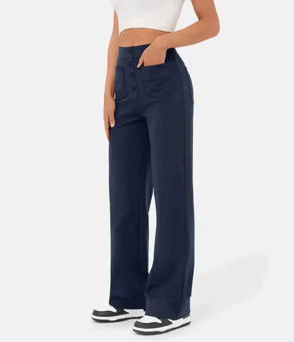 Élégance FlexiTaille – Pantalon Décontracté Haute Performance