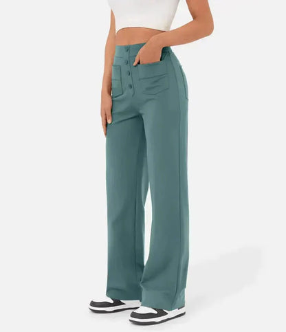 Élégance FlexiTaille – Pantalon Décontracté Haute Performance