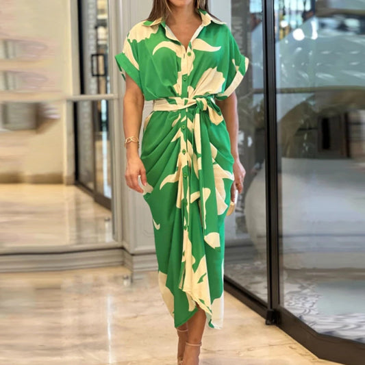 Robe Élégante Imprimée Confortable