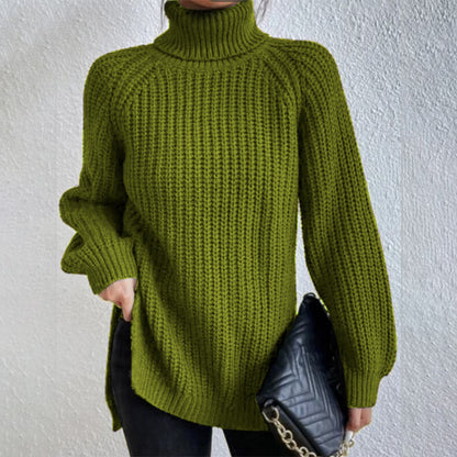 Pull Laine – Col Haut Élégant