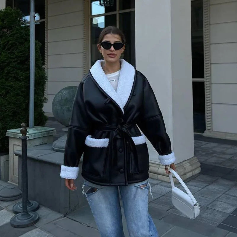 Bella Women's Winter Coat | Polyester, Belted Design 0