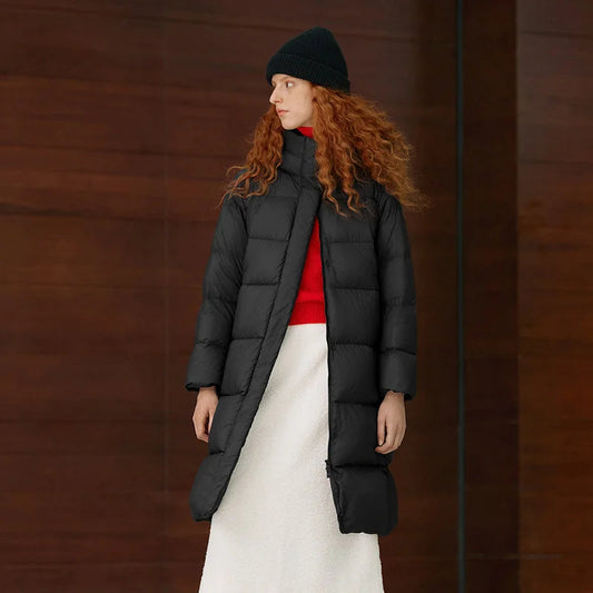 Daisy Women's Down Jacket | 90% Duck Down, Knee-Length Winter Coat 0