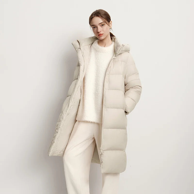 Daisy Women's Down Jacket | 90% Duck Down, Knee-Length Winter Coat 10