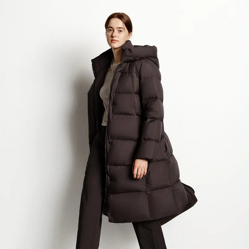 Daisy Women's Down Jacket | 90% Duck Down, Knee-Length Winter Coat 3