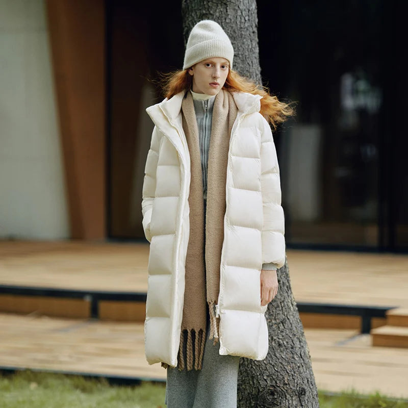 Daisy Women's Down Jacket | 90% Duck Down, Knee-Length Winter Coat 6