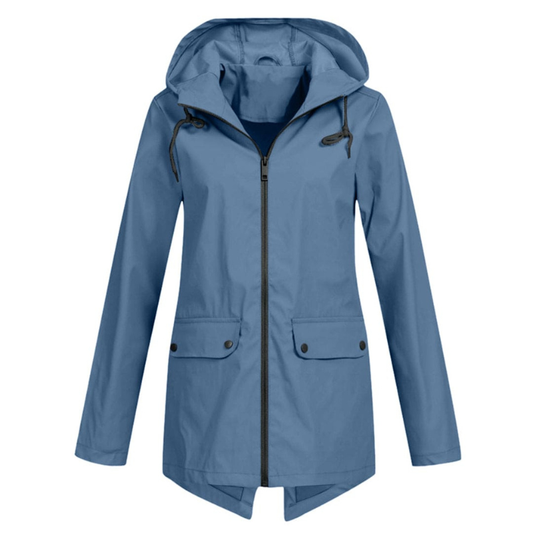 Evelyn Women's Waterproof Jacket | Stylish Rain Coat with Adjustable Hood 0