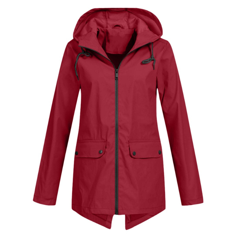 Evelyn Women's Waterproof Jacket | Stylish Rain Coat with Adjustable Hood 1