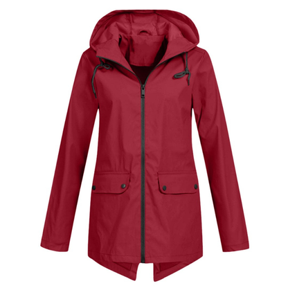 Evelyn Women's Waterproof Jacket | Stylish Rain Coat with Adjustable Hood 1