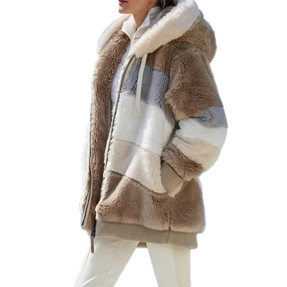 Fina Women's Fleece Jacket | Adjustable Hood, Casual Style 1