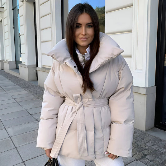 Léa Women's Jacket | Structured Puff Sleeves, Modern Fit 0