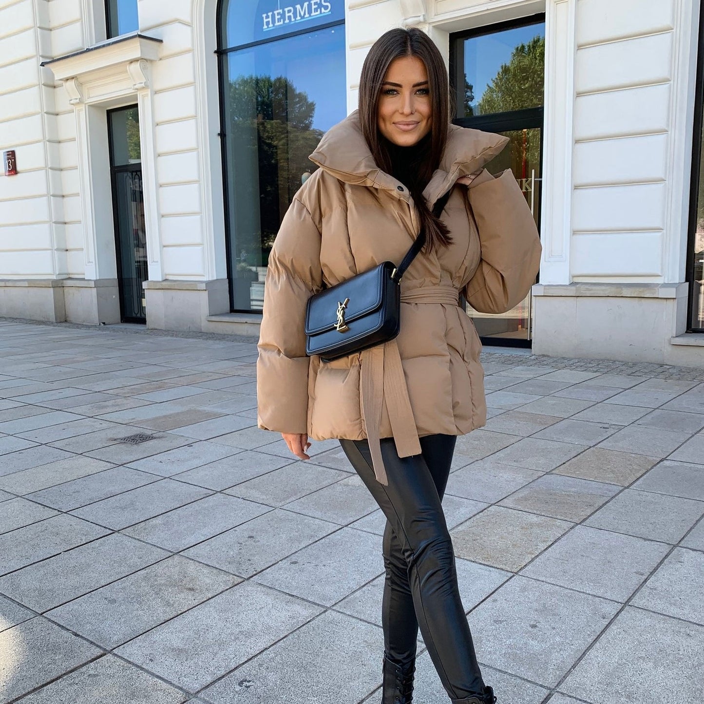 Léa Women's Jacket | Structured Puff Sleeves, Modern Fit 6