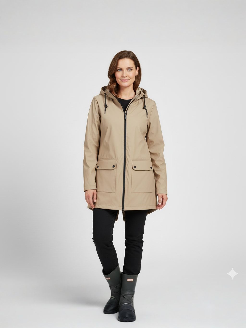 Luna Women's Long Jacket | Technical Fabric, Functional Design 0