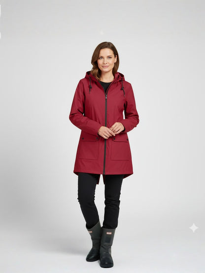 Luna Women's Long Jacket | Technical Fabric, Functional Design 1