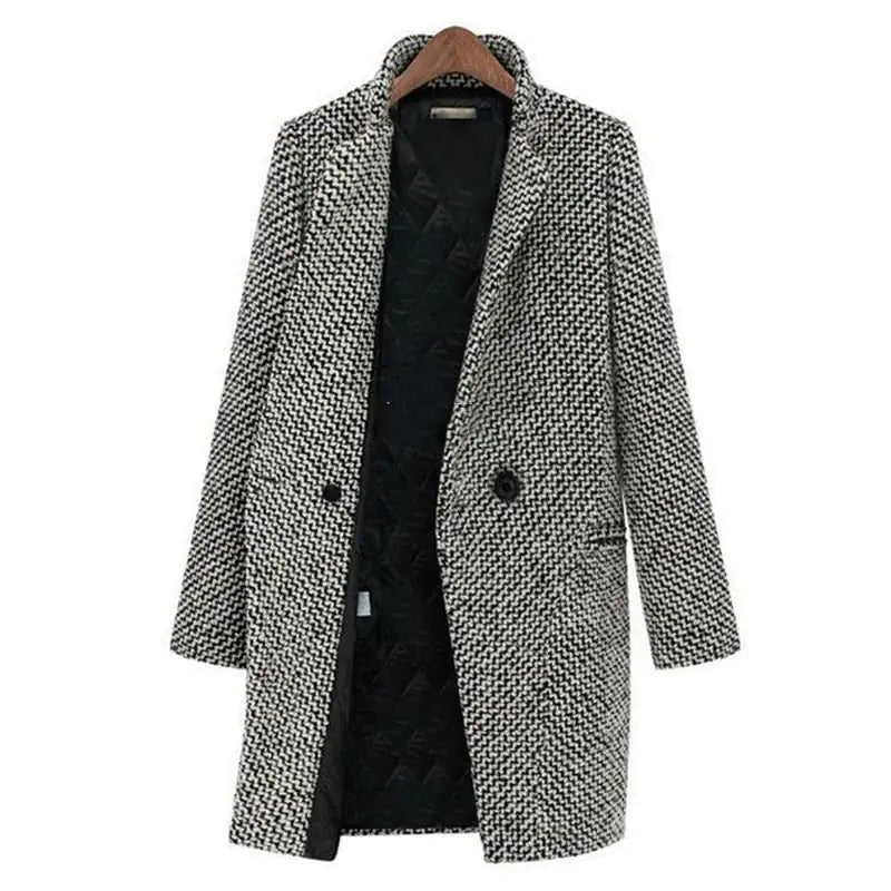 Milo Women's Mid-Length Coat | Textured Wool Blend 0